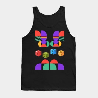 Colorful Dice Delight Tank Top